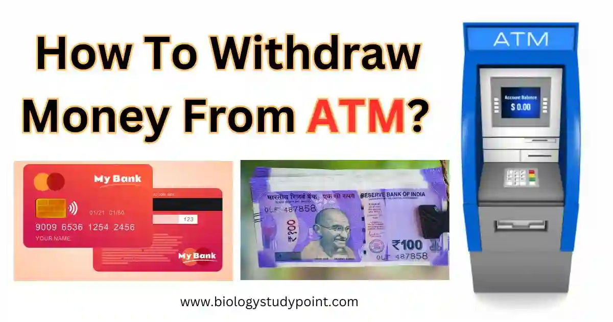 How to withdraw money from atm card