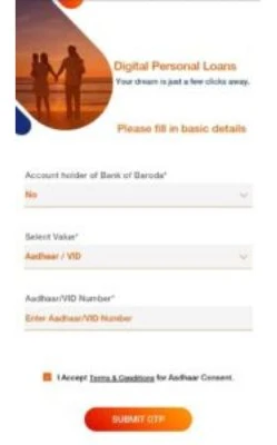 How to get personal loan from bank of Baroda